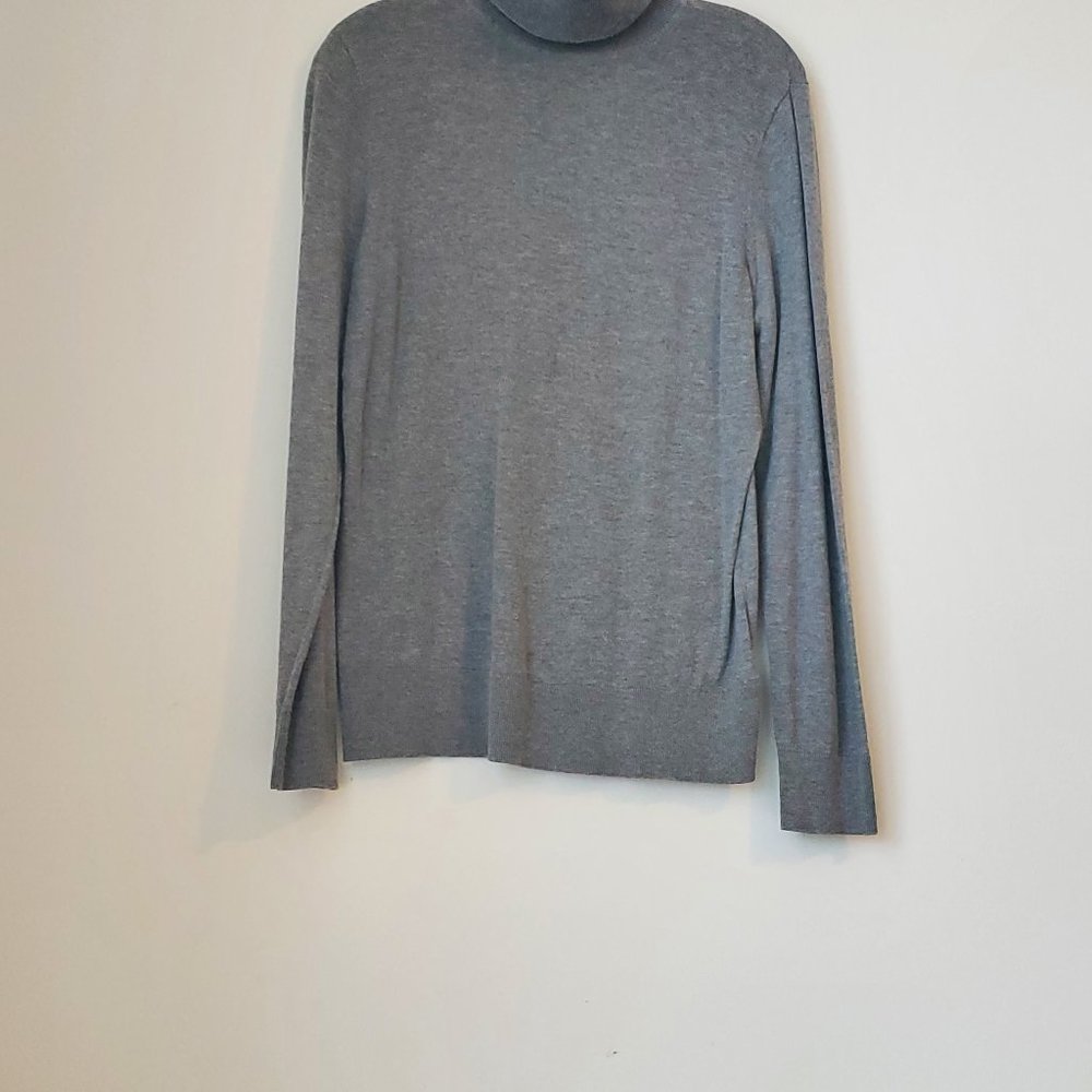 CHAPS WOMENS SWEATER GRAY SIZE L